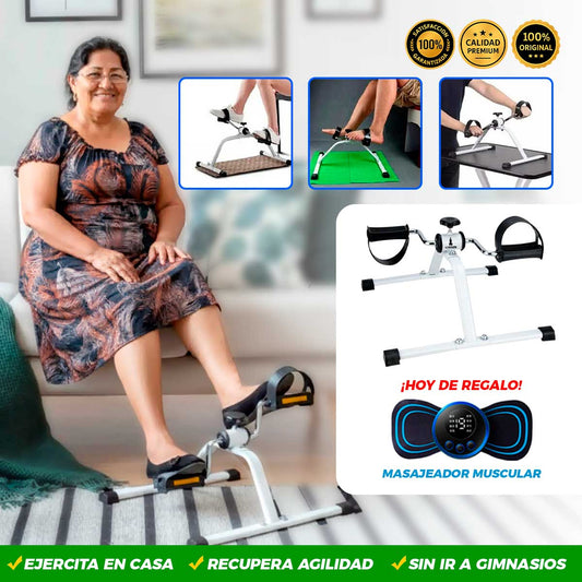 PEDALERA ORTEPEDICA PARA PIERNAS Y BRAZOS | MASAJEADOR MUSCULAR DE REGALO 🎁