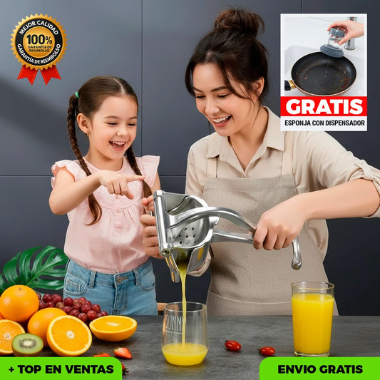 Exprimidor Metálico de Jugo de Fruta Saludable + REGALO 🎁